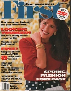 For Women First March 1989 First Issue Spring Fashion Maria Sylvia 082820AME - Picture 1 of 2