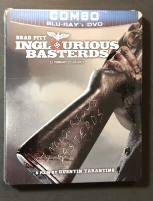 Inglourious Basterds [ Limited Edition STEELBOOK ] (Blu-ray + DVD) NEW - Image 1 of 4