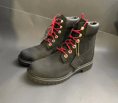 TIMBERLAND женщин наследия 6 «черный первоклассный водонепроницаемый ботинки A2G53 размер 9,5 США - Изображение 1 из 3