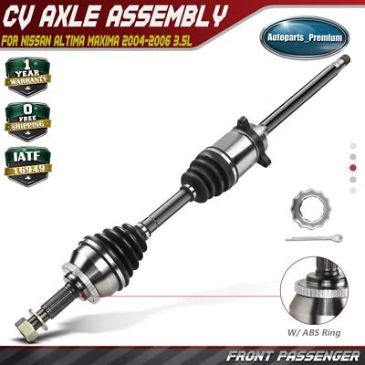 Front Passenger CV Axle Assembly for Nissan Altima Maxima 2004-2006 Auto Trans. - Image 1 of 4