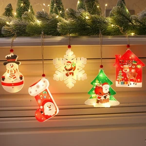 LED Christmas Fairy String Lights Battery Powered Lamp Window Xmas Tree Decor - Picture 1 of 19