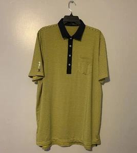 RLX Ralph Lauren Men's Striped Short Sleeve Polo Golf Shirt Size L - Picture 1 of 6