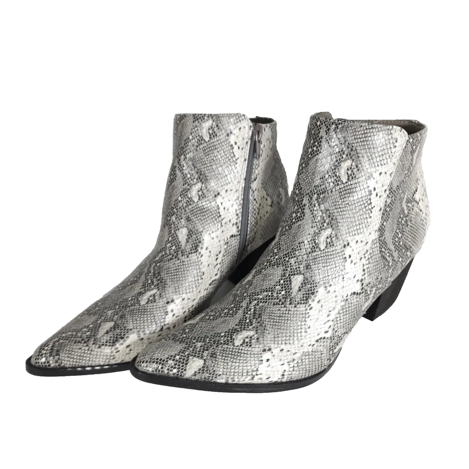 Botas al tobillo Coconuts by Matisse Astoria para mujer EE. UU. 8, 5 M gris piel de serpiente Foto 1 de 4
