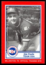 1990 Pan Am Team USA Red BDK 13 Jim Poole   USA  Baseball Card