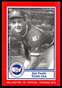 1990 Pan Am Team USA Red BDK 13 Jim Poole   USA  Baseball Card