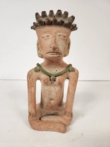 Mexican Clay Inca Mayan Aztec Statue Figurine Earthenware Latin America - Picture 1 of 12