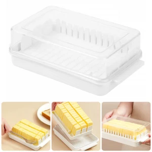Butter Dish Detachable Butter Storage Container with Lid Quantitative beYnH - Picture 1 of 12