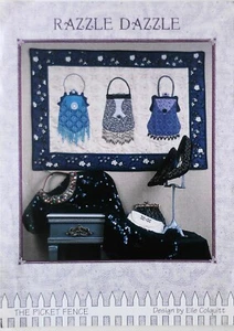 The Picket Fence RAZZLE DAZZLE Purse Quilt Wallhanging Pattern - Picture 1 of 1