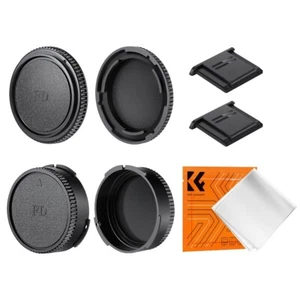 K&F Concept Canon FD Body Cap Cover&Rear Lens Cap&Hot Shoe Cover Kit - Picture 1 of 5