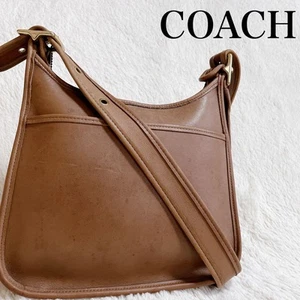 Coach Old Coach Ergo One Schultertasche braun Vollleder Damen gebraucht aus Japan - Bild 1 von 10