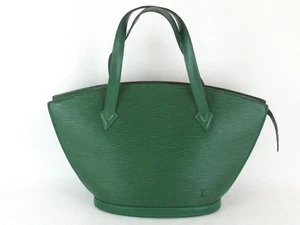 Louis Vuitton San Jacque Epi Green Leather Shoulder Bag Vintage Authentic - Picture 1 of 10