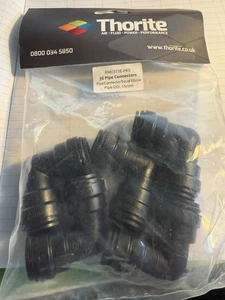 5 x Thorit 15mm JG Rohrverbinder gleich Bogen Rohr od schwarz - Bild 1 von 2