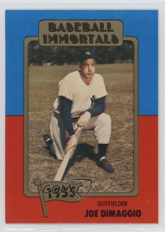 1980-84 SSPC Baseball Immortals 1st Printing MLB Logo Joe DiMaggio #75 HOF - Image 1 of 2
