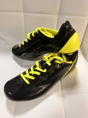 NEW Louis Garneau LA 84 Cycling Road Bike Shoes Black Yellow EU 43mm US 9.5 - Image 1 of 4