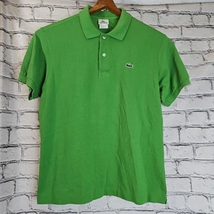 Polo Lacoste Para Hombre Grande Verde Manga Corta Talla 5 Logo de Caimán - Imagen 1 de 9