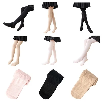 4 PIEZAS Niños Niñas Terciopelo Elastizado Medias Estudiantes Baile Pantimedias Pantalones Medias Foto 1 de 4