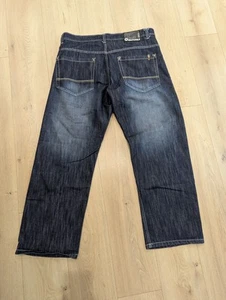 Southpole 4180 Jeans Herren 40x31 Dark Wash Denim Baggy Y2K Skater Hip Hop LESEN - Bild 1 von 10
