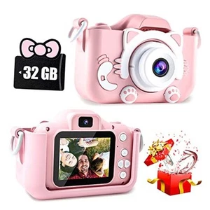 Kids Camera Toys for 6 7 8 9 10 11 12 Year Old Boys/Girls, Kids Pink-cat - Picture 1 of 7