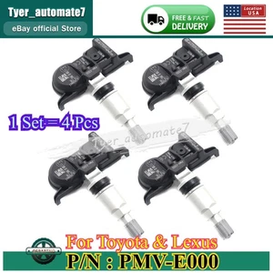 4x TIRE PRESSURE SENSOR TPMS for Toyota Sequoia Rav4 Tacoma Lexus ES LX PMV-E000 - Picture 1 of 12