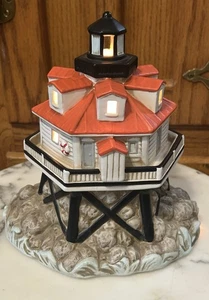 Vintage 1995 GEO. Z. LEFTON Shoal Lighthouse Thomas Point Maryland (Lighted) - Picture 1 of 11