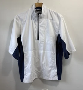 FootJoy Golf Hydrolite Short Sleeve Rain Jacket Mens S New 1/2 Zip Pullover - Picture 1 of 22
