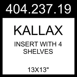 IKEA KALLAX Inserto Con 4 Estantes Blanco 13x13" 404.237.19 - Imagen 1 de 1