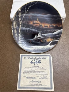 Wintertime Teller Terry Redlin Heartland Collection mit Box, COA, 5613C 1995 - Bild 1 von 6