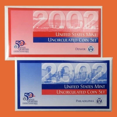 2002 U.S. Mint Set ~ P & D ~ Uncirculated Government Packaging OGP - Image 1 of 3