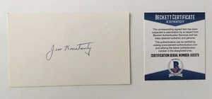 Jim Konstanty Signed Autographed 3x5 Card BAS Beckett Certified Phillies MVP - Bild 1 von 1