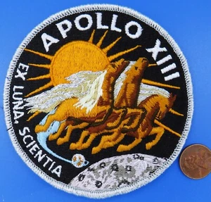 NASA PATCH vtg APOLLO 13 XIII / LION Brothers / Ex Luna Scientia - Picture 1 of 2