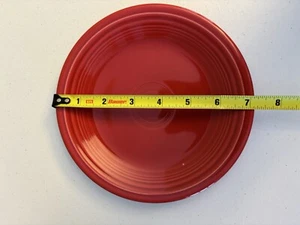 Fiesta Classic Rim 7 1/4 Inch Salad Plate Scarlet - Picture 1 of 3