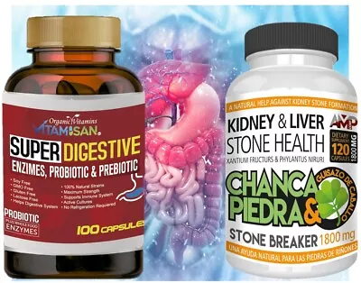 Colon, riñón, hígado, páncreas vitamina apoyo super digestivo 220 pastillas total Foto 1 de 4