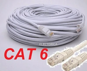 100 FT CAT-6E QUALITY UTP RJ-45 ETHERNET NETWORK PATCH CABLE RJ45 RISER CAT6 LAN - Picture 1 of 6
