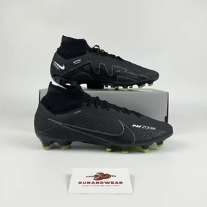 Nike Zoom Mercurial Superfly 9 Elite AG-Pro EU46 Nero Bianco Scarpe Calcio Nuove - Foto 1 di 11