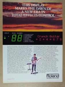1988 Roland GP-8 Gitarrenprozessor Vintage Druck Werbung - Bild 1 von 1