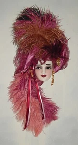 Creaciones únicas Pequeña Dama Máscara Facial Arte de Pared Colgante de Pared - NUEVO EN CAJA - Imagen 1 de 1