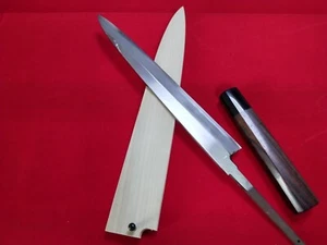 Shiroyama Yanagiba Japanese Kitchen Knife 243mm Blue Steel #2 Rosewood W/ Saya - Picture 1 of 7