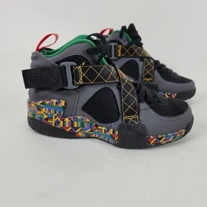 Nike Air Raid Basketball Sneakers Peace DC1494-001 SZ 7 Dark Grey Black Multi - Picture 1 of 11