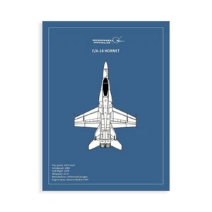 Stampa su Tela su Carta Poster o Quadro Rogan Mark BP FA18 Hornet - Imagen 1 de 2