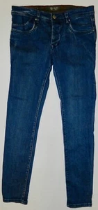 MEN'S PARALLEL LINES SKINNY JEANS SZ 32X33 BUTTON-FLY 100% COTTON EXCELLENT COND - Picture 1 of 7