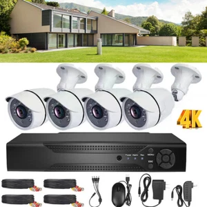 4CH 1080P Outdoor Wired Security Camera System WIFI CCTV Audio DVR Night Vision - Picture 1 of 15