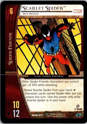 Scarlet Spider MSM-051 Marvel 2004 Upper Deck VS Systems CCG TCG - Image 1 of 2