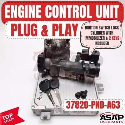 🌶️ PLUG & PLAY ECM ECU 2.0L AT ACURA RSX 2005-2006 37820-PND-A63 🌶️ Foto 1 de 4