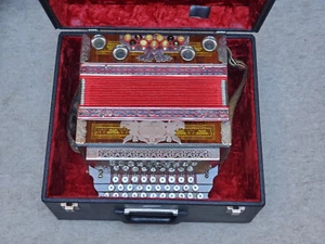 Austrian "Novak" 3 Row Diatonic Button Box Accordion Steirische Harmonika - Picture 1 of 21