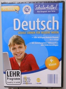 Deutsch Software Schule PC CD-ROM Schülerhilfe 4. Klasse Lernen Nachhilfe #T161 - Bild 1 von 2