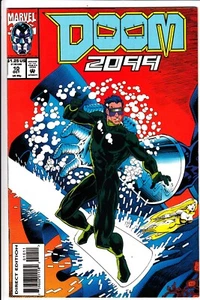 DOOM 2099 #10 (Marvel 1993): DOCTOR DOOM / BOUND-IN POSTER! -- VF- - Picture 1 of 2