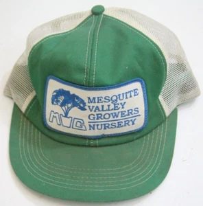 Mesquite Valley Growers Green Snap Back Adult Vintage Baseball Hat Cap Solid OO4 - Picture 1 of 5