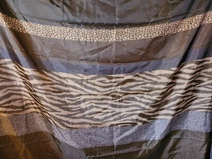 SHOWER CURTAIN Fabric ANIMAL PRINTS Variety Browns - Picture 1 of 6