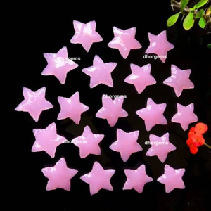 Cuarzo rosa media luna forma de estrella piedra curativa vidrio metafísico talla de cuarzo - Imagen 1 de 8