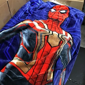 Spiderman Fleece Plush Soft Throw Blanket Purple Plush 50 x 60 Inches box5 - Picture 1 of 6